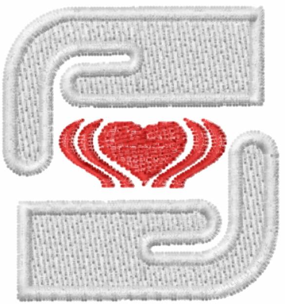 Picture of Heart Blood Ortho Machine Embroidery Design