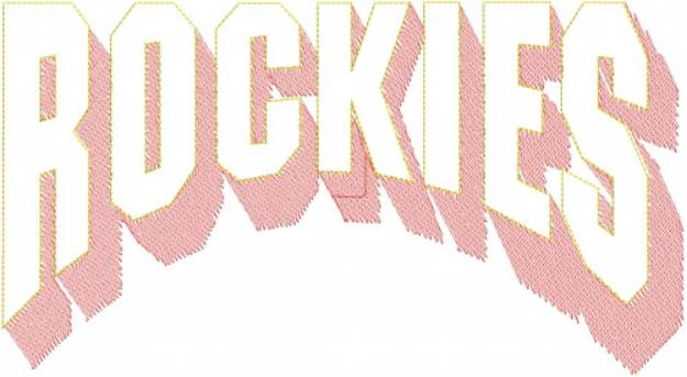Picture of Rockies Sweatshirt Machine Embroidery Design