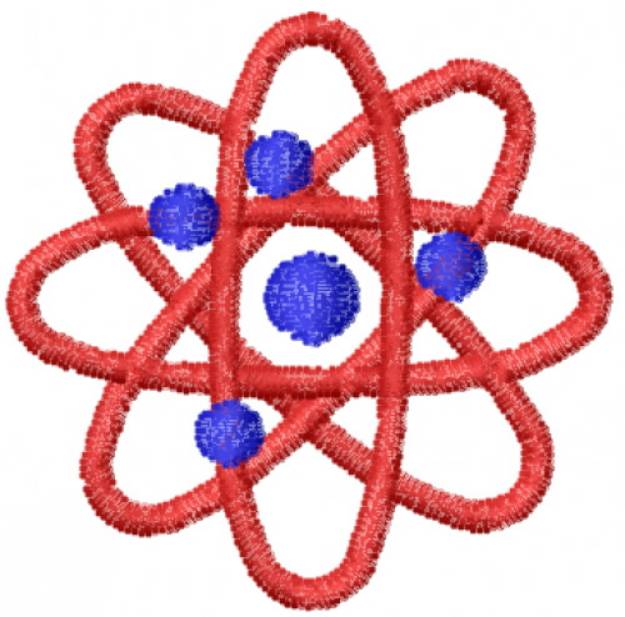 Picture of Atom Science Machine Embroidery Design