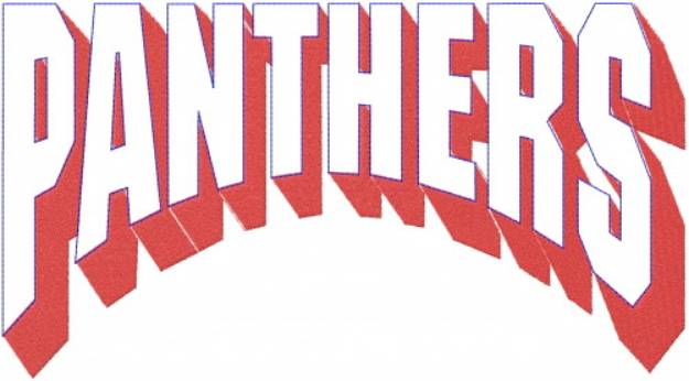 Picture of Panthers Machine Embroidery Design