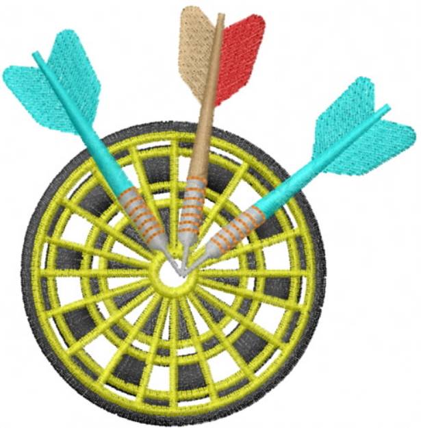 Picture of Dartboard Machine Embroidery Design