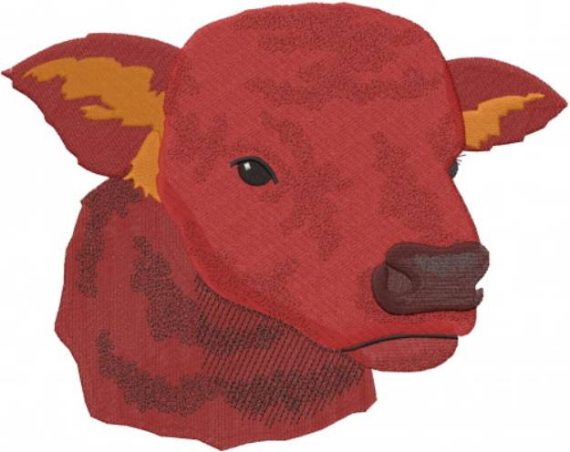 Picture of Cow Head Machine Embroidery Design