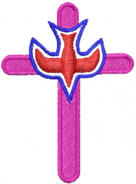 Picture of Holy Spirit Cross Machine Embroidery Design