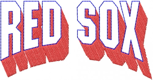 Red Sox Machine Embroidery Design