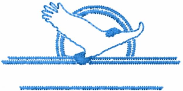 Picture of Bird In Flight Machine Embroidery Design