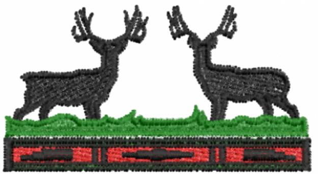 Picture of Dual Bucks Machine Embroidery Design