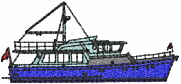 Picture of Deep Sea Fishing Machine Embroidery Design