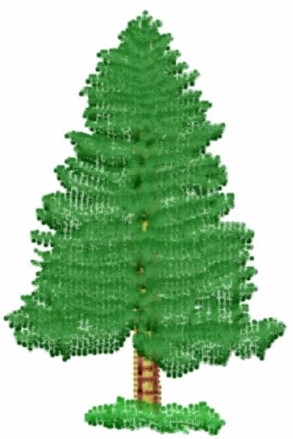 Picture of Fir Tree Machine Embroidery Design