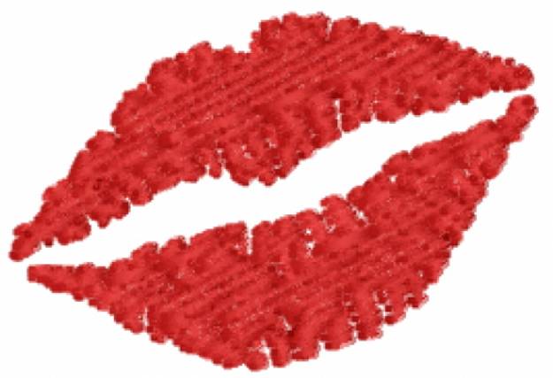 Picture of Kissing Lips Machine Embroidery Design