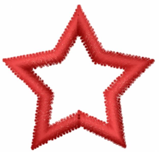 Picture of Open Star Machine Embroidery Design