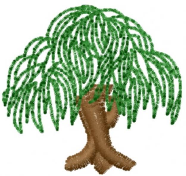 Picture of Droopy Tree Machine Embroidery Design