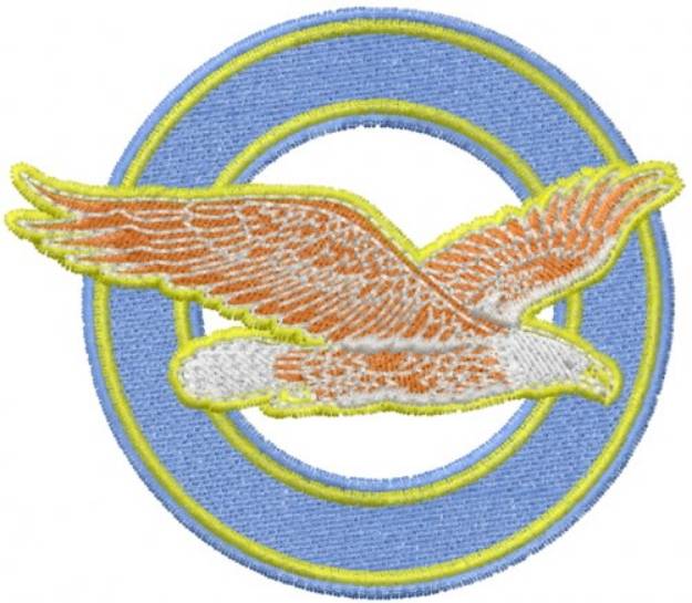 Picture of Eagle Badge Machine Embroidery Design