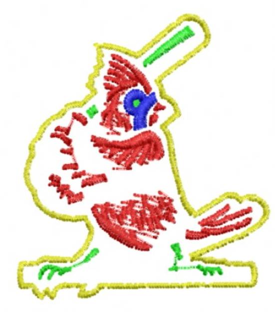 Picture of Baseball Bird Machine Embroidery Design