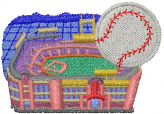 Picture of Baseball Stadium Machine Embroidery Design