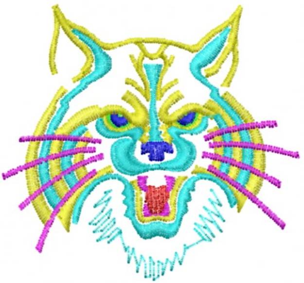 Picture of Bobcat Head Machine Embroidery Design