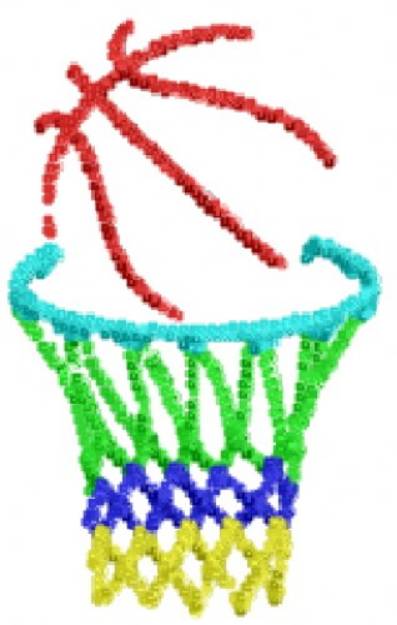 Picture of Basketball Net Machine Embroidery Design