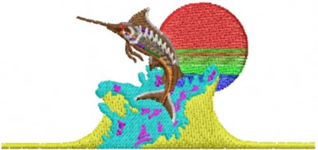 Picture of Marlin Fish Machine Embroidery Design