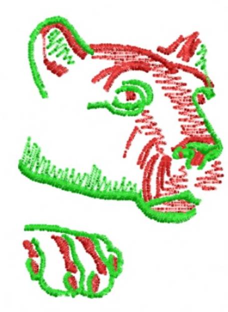 Picture of Panther Head Machine Embroidery Design