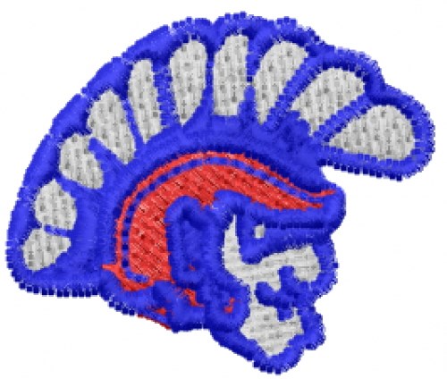 Spartan Head Machine Embroidery Design