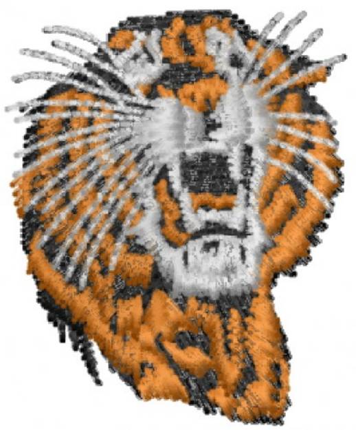 Picture of Tiger Roar Machine Embroidery Design
