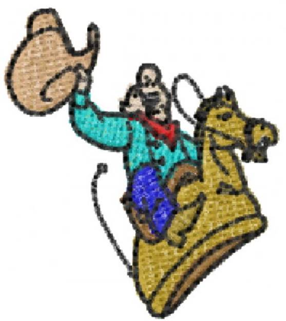 Picture of Cowboy Machine Embroidery Design