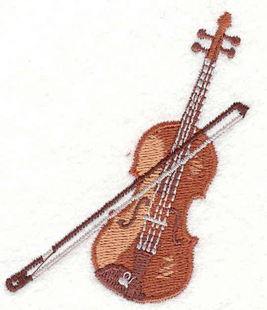 Picture of Violin Machine Embroidery Design