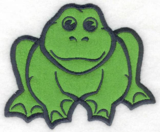 Picture of Frog Applique Machine Embroidery Design