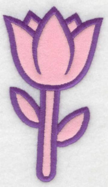 Picture of Tulip Applique Machine Embroidery Design