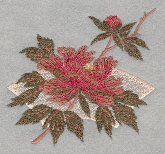 Picture of Floral Scene Machine Embroidery Design