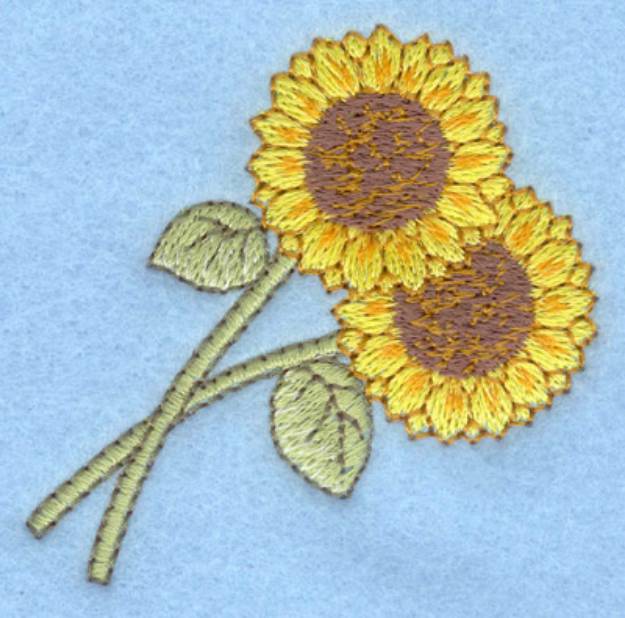 Picture of Sunflowers Machine Embroidery Design