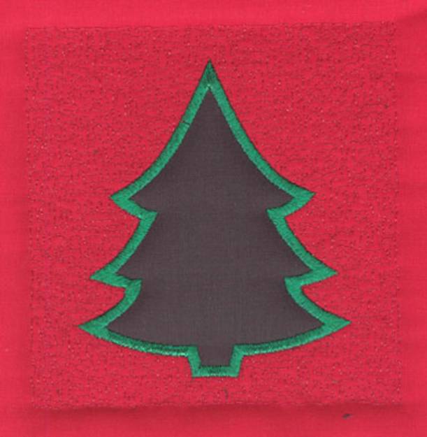 Picture of 5 Inch Christmas Tree Machine Embroidery Design