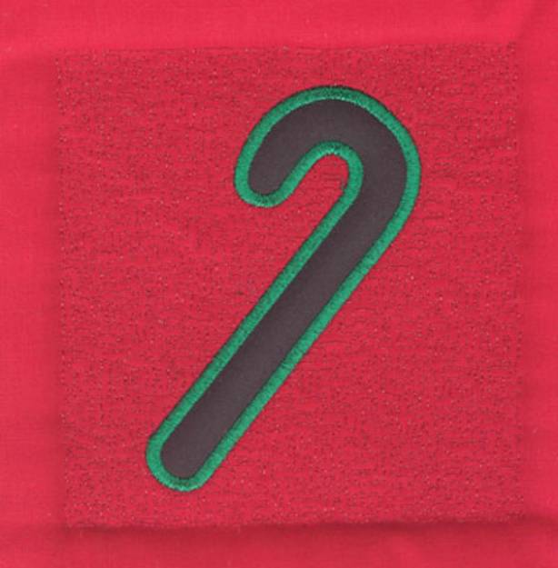 Picture of 5 Inch Candy Cane Machine Embroidery Design