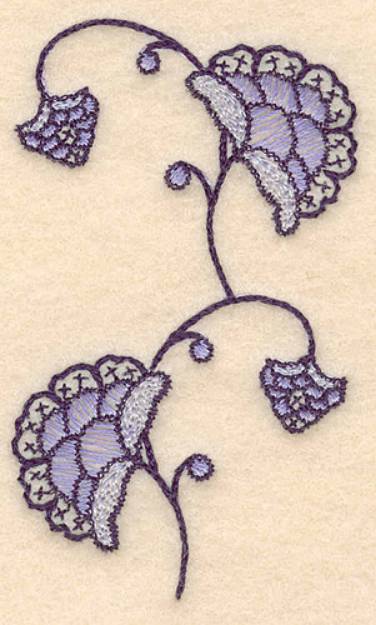 Picture of Colonial Floral Design Machine Embroidery Design