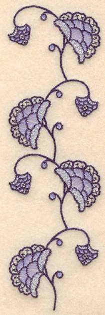 Picture of Colonial Floral Design Machine Embroidery Design