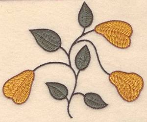 Picture of Colonial Floral Design Machine Embroidery Design