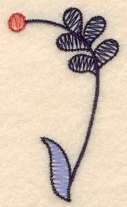 Picture of Colonial Floral Design Machine Embroidery Design