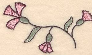 Picture of Colonial Floral Design Machine Embroidery Design