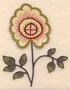 Picture of Colonial Floral Design Machine Embroidery Design