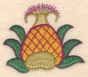 Picture of Colonial Floral Design Machine Embroidery Design