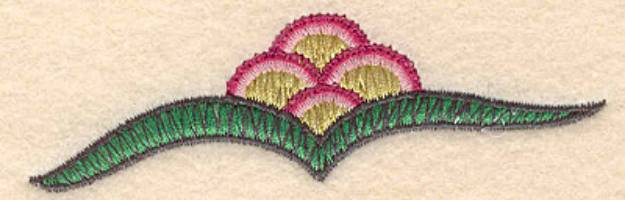 Picture of Colonial Floral Design Machine Embroidery Design