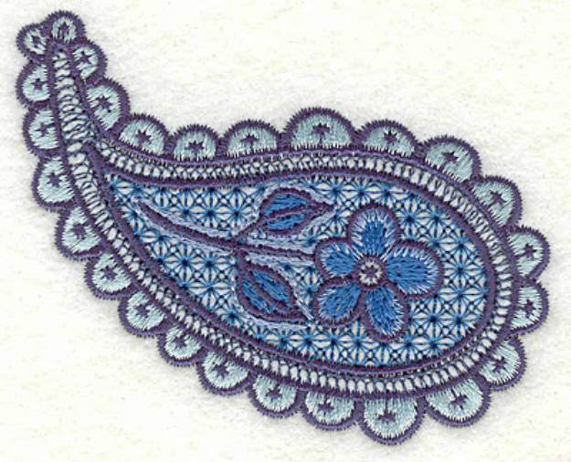 Picture of Floral Paisley A Machine Embroidery Design