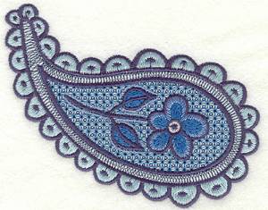 Picture of Floral Paisley A Machine Embroidery Design