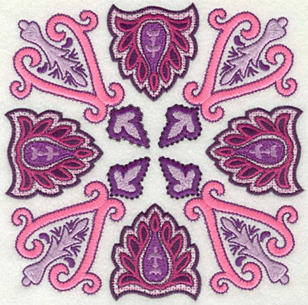 Picture of Large Paisley L Machine Embroidery Design