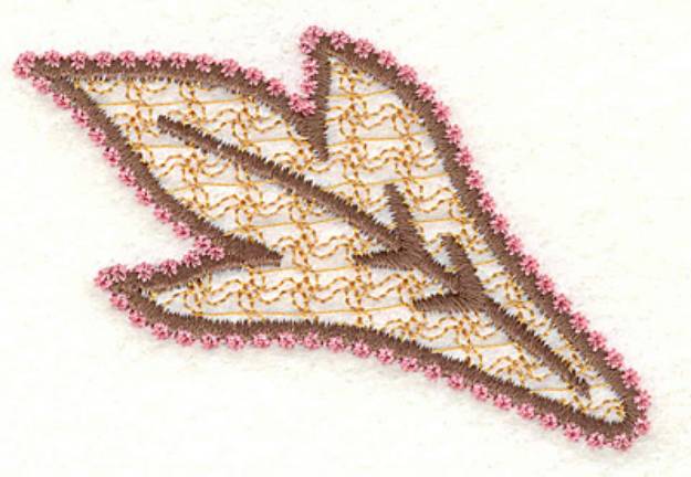 Picture of Feather Paisley P Small Machine Embroidery Design