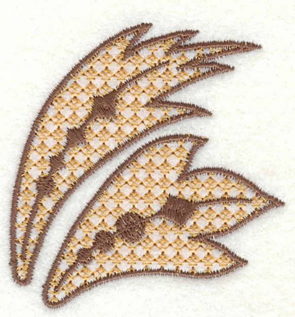 Picture of Feather Paisley Q Small Machine Embroidery Design