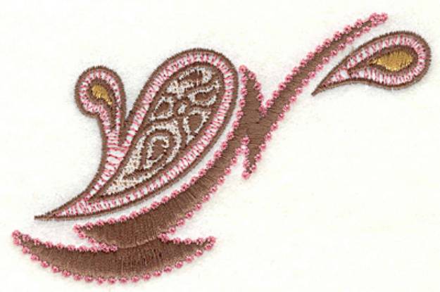 Picture of Paisley T Small Machine Embroidery Design