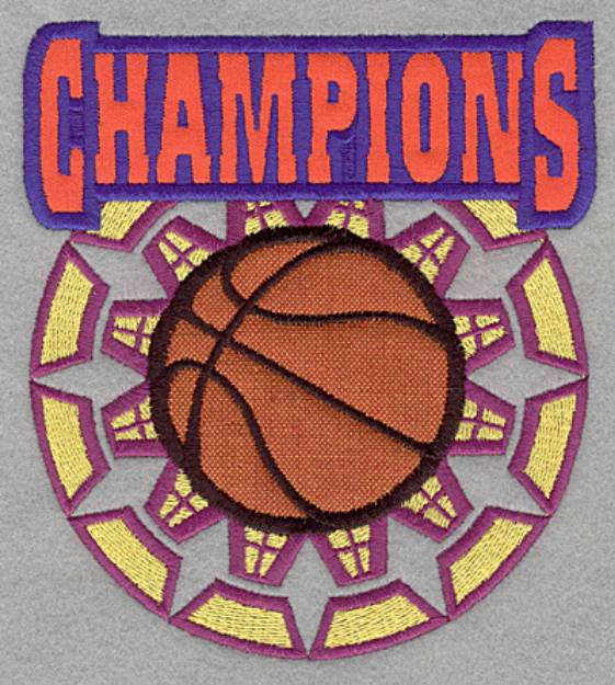 Picture of Champions Applique Machine Embroidery Design