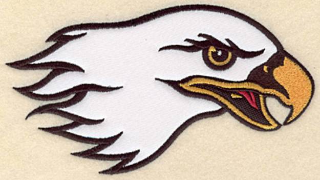 Picture of Eagle Head Applique Machine Embroidery Design