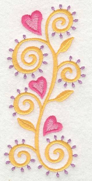 Picture of Heart Motif 4 Small Machine Embroidery Design