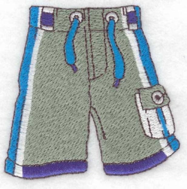 Picture of Swim Trunks Machine Embroidery Design